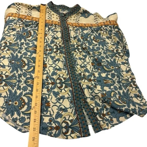 Anthropologie Floral Button Down Top Women’s Size Small - Picture 13 of 13
